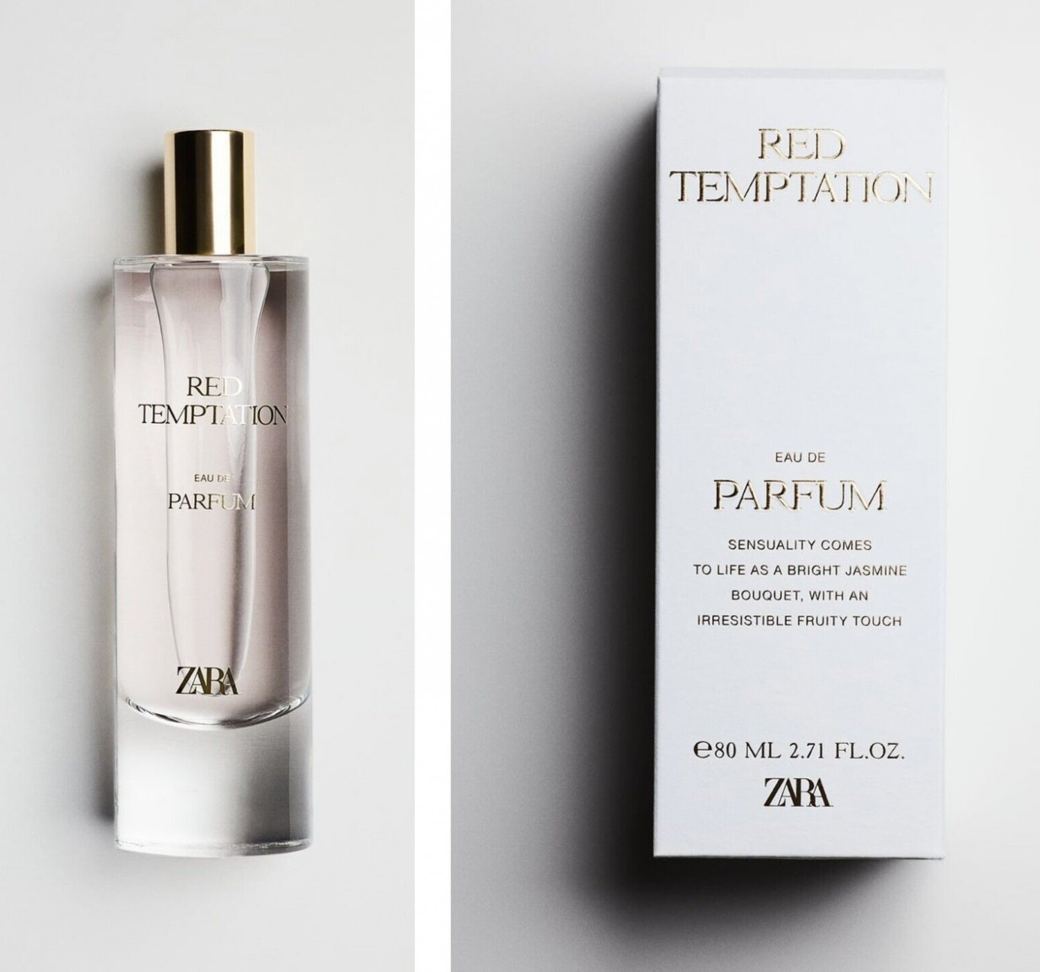 Red Temptation 80ml 2.7 Oz Zara Women Eau De Parfum Edp Brand New Sealed Box