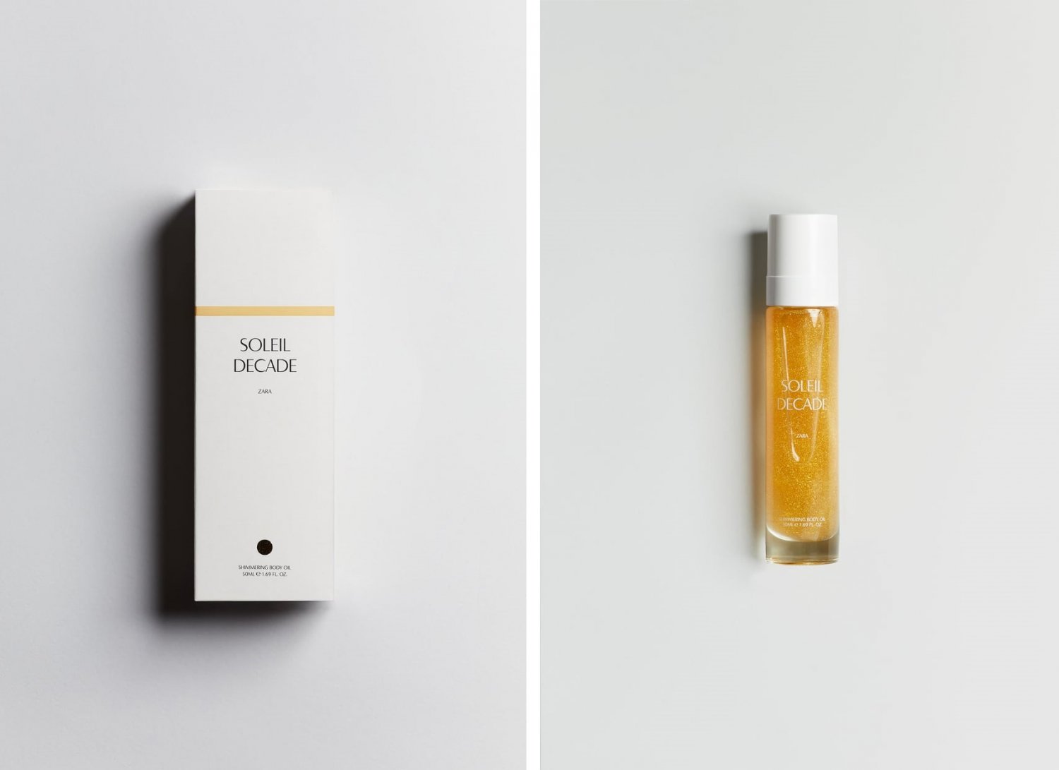 Zara Soleil Decade Shimmering Body Oil 50 ml 1.69 oz with Fragrance Perfume
