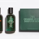 ZARA Men Orange Zest & Deep Fougere Set 2 x 100 ml Eau de Toilette Fragrance