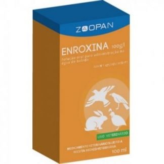 Enroxina - Enrofloxacin 10 % - 100ml Zoopan Birds Pigeons Bacterial Infections
