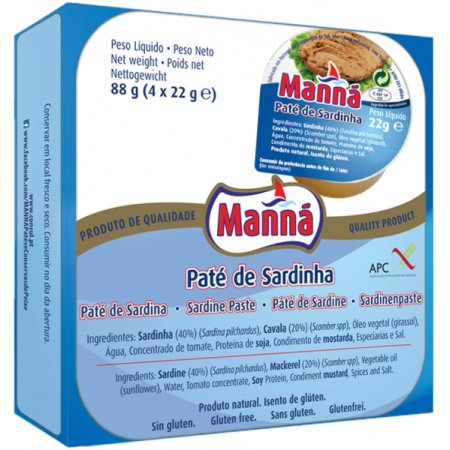 Cans Sardine Spread Manna Portuguese Sardine Pate 528g 17oz