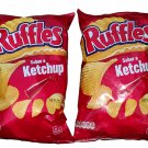 Ruffles Chips Ketchup 2 x 150g (2 x 5.3 oz) Corrugated and Crisp Potato Snack
