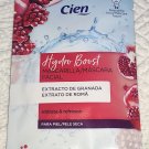 Cien Hydro Boost Hydrating Refreshing Sheet Mask Garnet extract and pomegranate