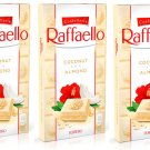 3x Ferrero Raffaello Chocolates Bar Milk White Coconut Almond 3 x 90 g (3.17 Oz) 3x Ferrero Raffaello Chocolates Bar Milk White Coconut Almond 3 x 90 g (3.17 Oz)
