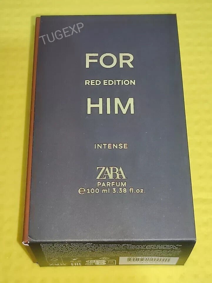 Zara For Him Red Edition Intense Parfum Men Fragrance Perfume 100ml 3.38 oz New