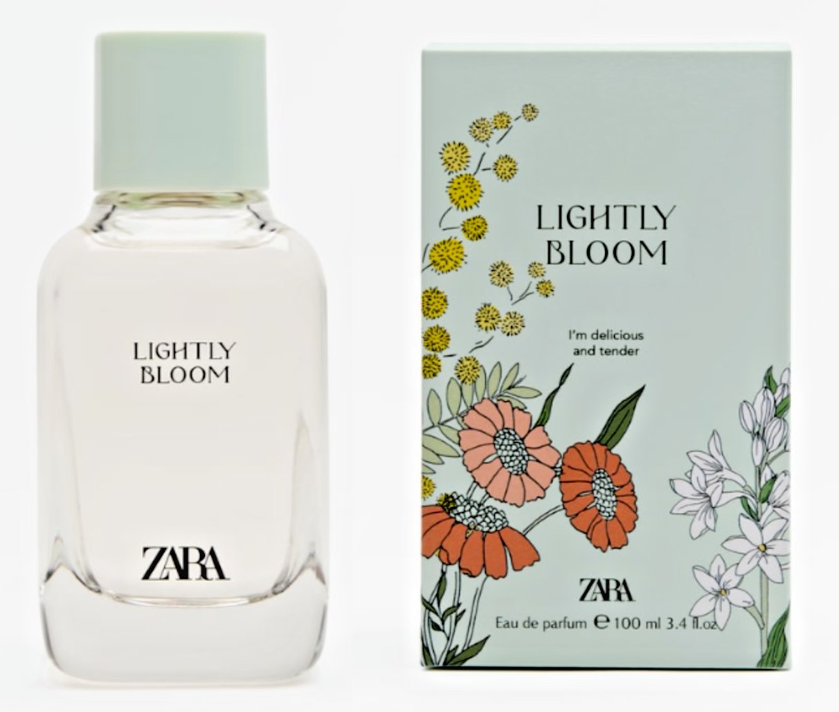 Zara Lightly Bloom 100ml 3.4 Oz Women Perfume Eau De Parfum Fragrance New