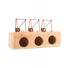 Mousetrap 3 Holes Wooden Mouse Trap