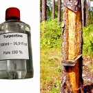 Turpentine 500 ml 16,9 fl oz Pure Gum Spirits of Turpentine Pine 100 % Natural