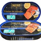 2 x Cans Portuguese Natural Salmon Fillets Nixe Portugal 2 x 150g (10.58Oz)