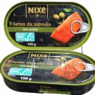 2 x Cans Portuguese Salmon Fillets in Olive Oil Nixe Portugal 2 x 150g (10.58Oz)
