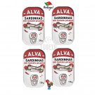 4 x Portuguese Cans Sardines in Spicy Tomato Sauce 120g (4.23 oz) Alva Portugal