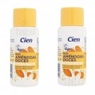 Cien Sweet Almond Oil 2x 100ml Pure Natural Carrier For Skin Face Hair & Massage