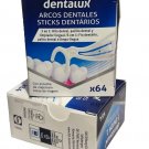 2 x Dentalux Dental Floss Sticks Normal 64 sticks Toothpick Oral TUGEXP (3378)