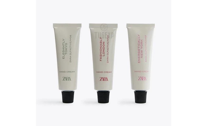 Zara Vibrant Cities Hand Cream Discovery Set 3 x 30ml Lotion (Tokyo/London/New)