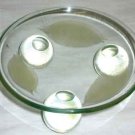 Golden Leaf Glass Candle Holder