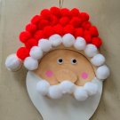 Hand Decorated and Made to Order Wooden Pom-Pom Santa