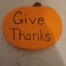 Handmade and Made to Order Clay Pumpkin Magnet