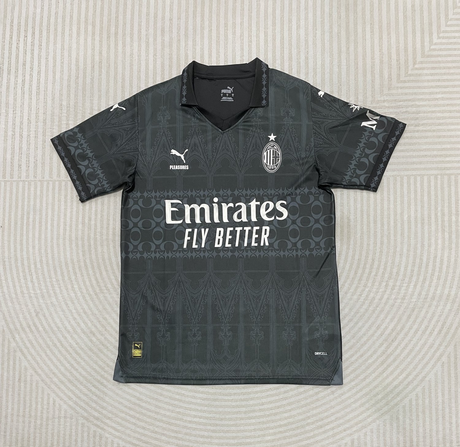 AC Milan x PLEASURES 2024/25 Authentic Football Jersey