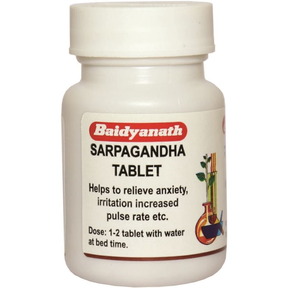 Baidyanath Sarpagandha Tablets Useful in High Blood Pressure and Insomnia