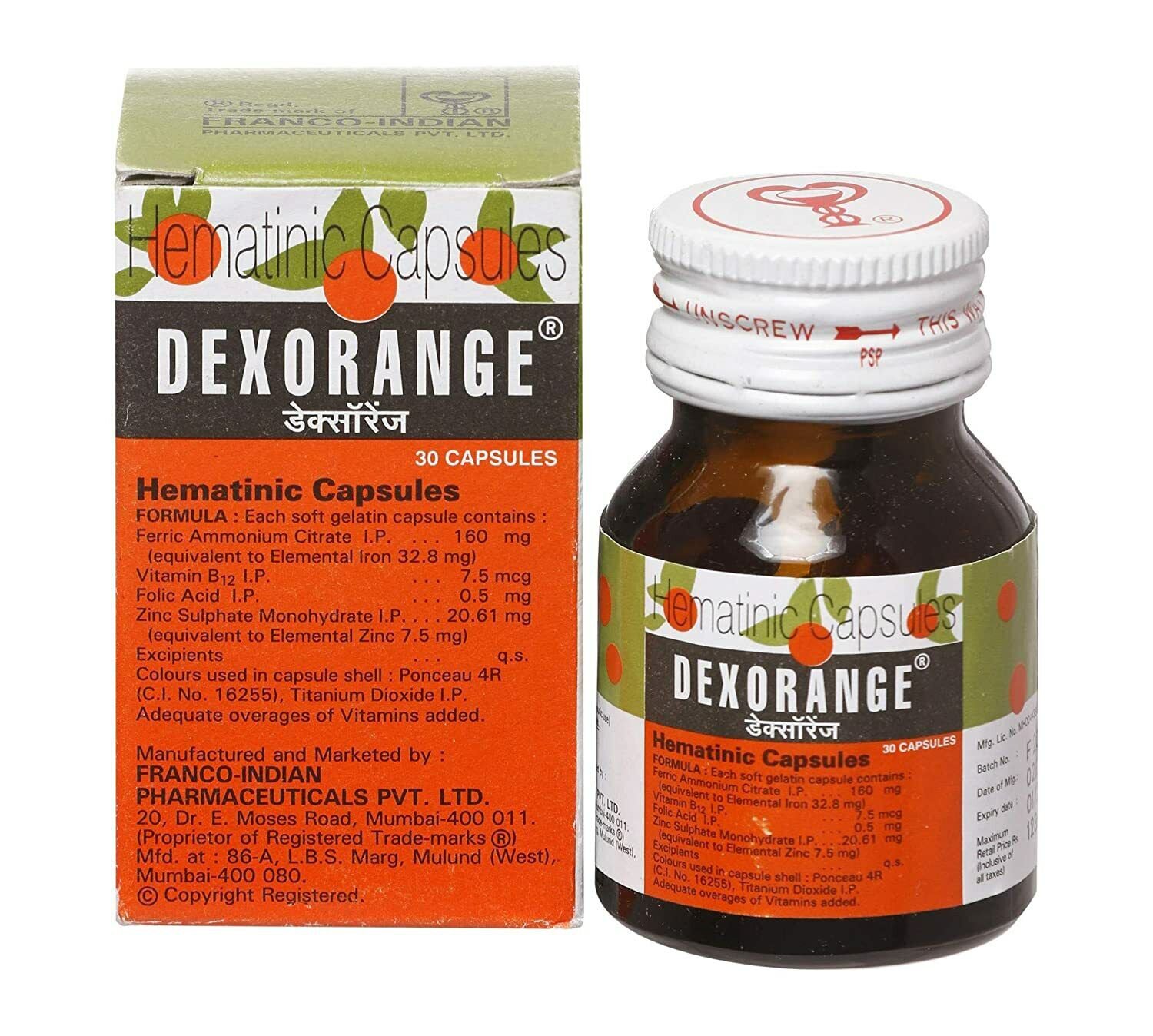 Dexorange Health Dietary Supplement - 30 Caps