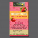 Durva Herbs and More BRIGHTENING PINK CLAY MASK, Herbal Cosmetic, Free Ship