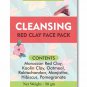 Durva Herbs and More CLEANSING RED CLAY MASK, Herbal Cosmetic, Free Ship