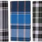 Men's LARGE Sarong Lungi Dhoti Cotton Check Fabric 100% Cotton 2m Length