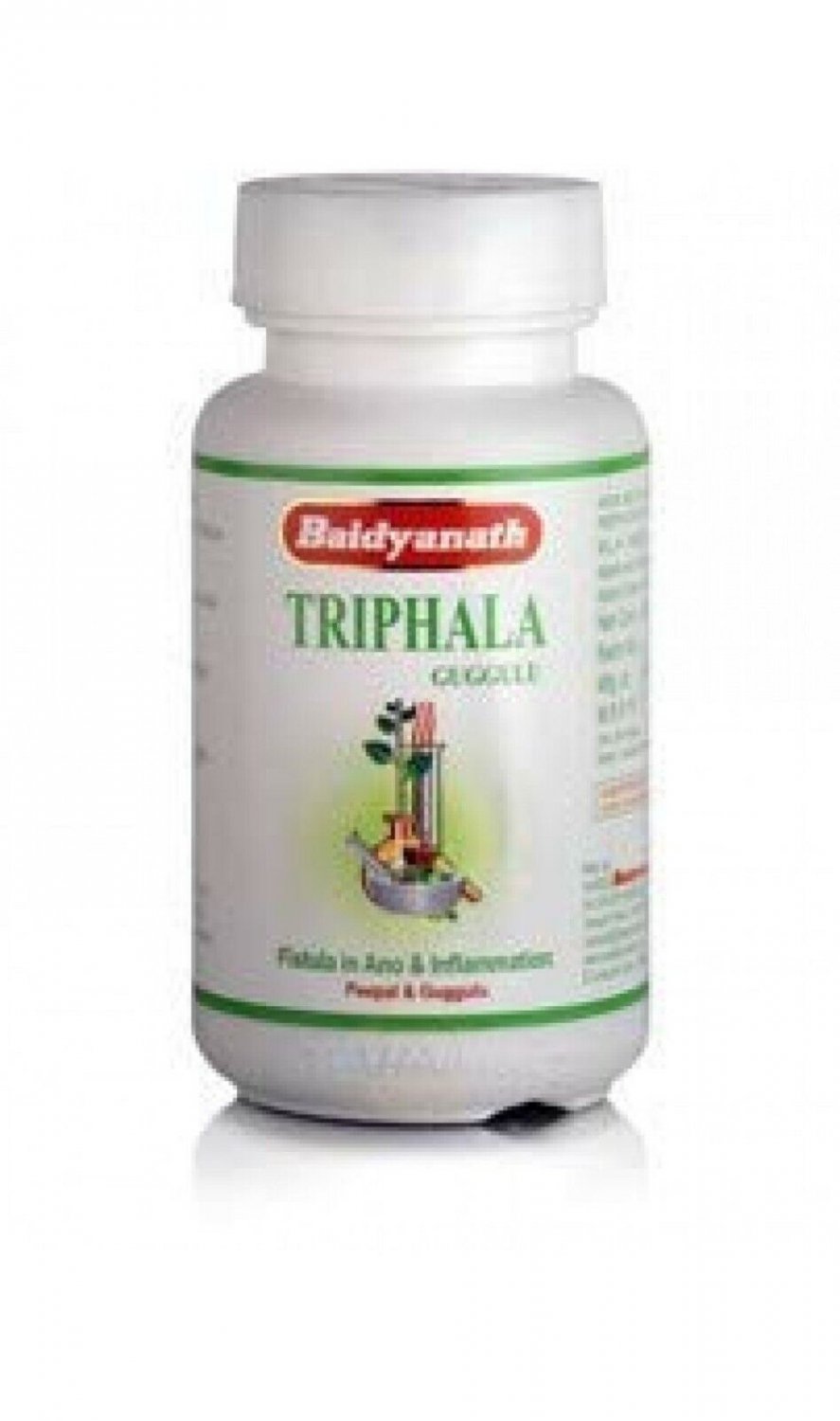 Herbal Triphala Triphala Guggul | Guggulu | Baidyanath | 80 Tab | Indian Remedy