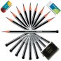 50 x Apsara Platinum Extra Dark Pencils For Smooth Writing School Office Home