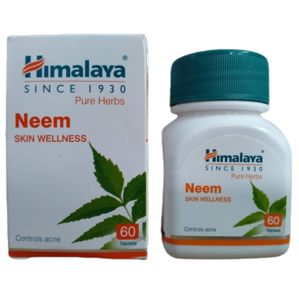 3 X Himalaya NEEM Tablets (60 Tab) Each for SKIN WELLNESS | Free Ship |