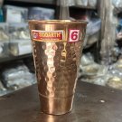 Handmade Pure Copper Water Glass Beautiful Hammered Drinking Tumbler Glass 400ml