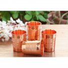 Drinking Glass Copper Glass 100% Pure Copper Tumbler Health Healing Set of 4