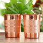 Drinking Glass Copper Glass 100% Pure Copper Tumbler Health Healing Set of 4