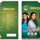 2 packs X ZANDU QUICK RELIEF Roll On 9ml For Headache FREE SHIP