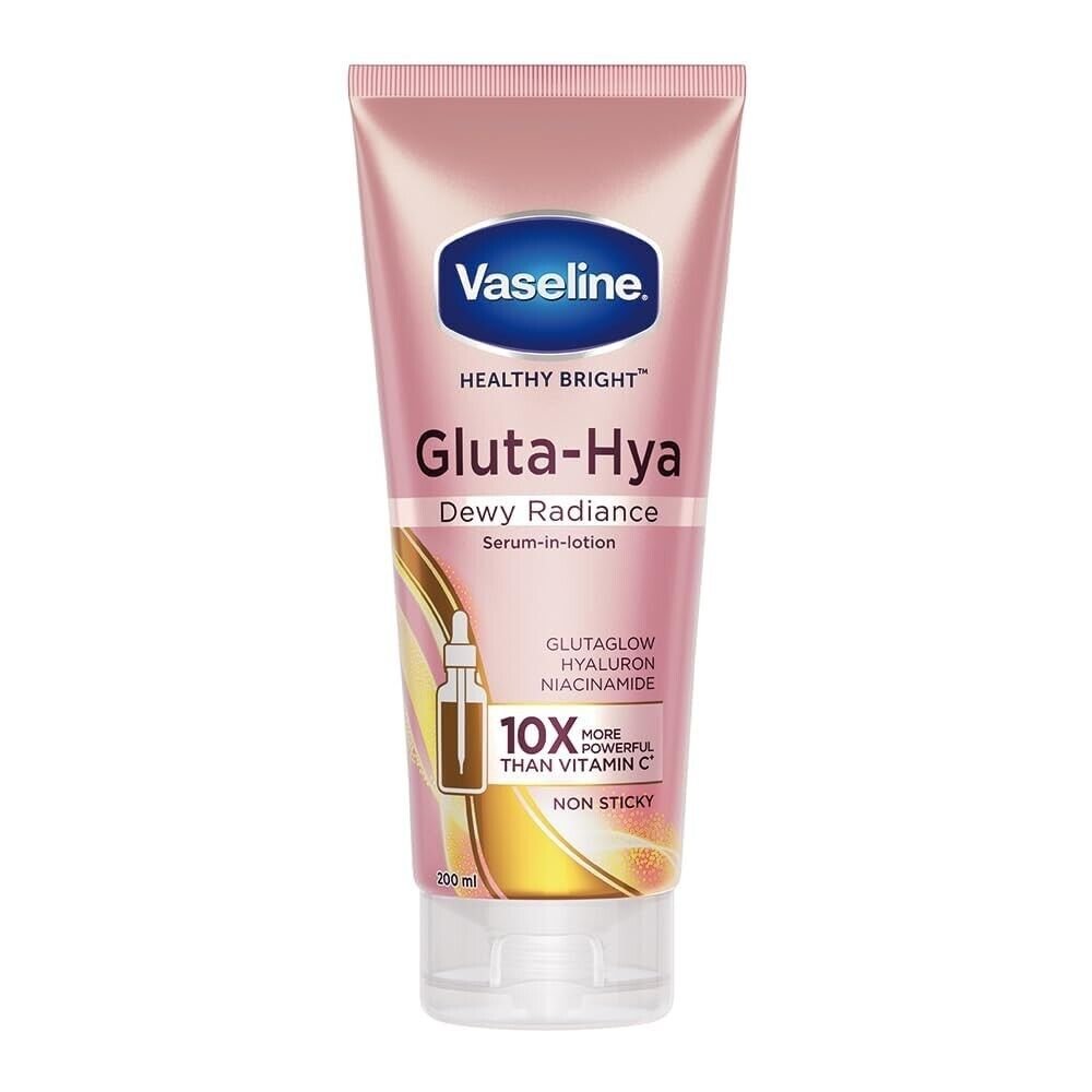 Vaseline Gluta-Hya Dewy Radiance Lotion for Face & Body | Gives Brighter Skin