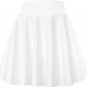 Afibi Women'S Casual High Waisted Mini Flared Print Pleated Skater Skirt