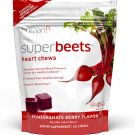 HumanN SuperBeets Heart Chews, Pomegranate Berry Flavor, 60 Count (Pack of 1)