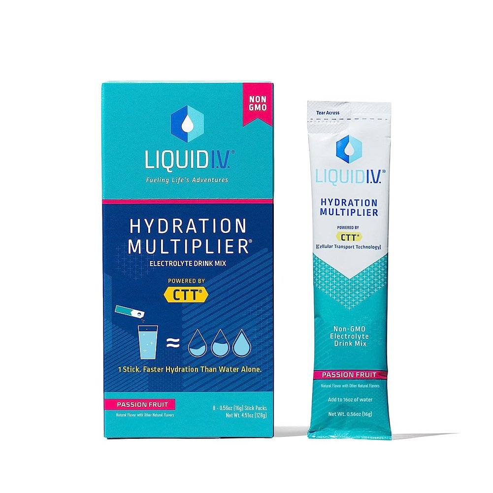Liquid I.V. Hydration Multiplier in Passion Fruit, 8 Count (Pack of 1)