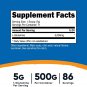 Nutricost L-Glutamine Powder 500 Grams (Blue Raspberry) (2 Bottles)