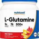 Nutricost L-Glutamine Powder 500 Grams (Fruit Punch)