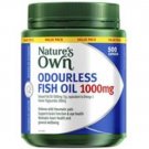 Nature's Own Odourless Fish Oil 1000mg - 500 Capsules, Exclusive Size for Omega-3 Health