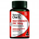 Nature's Own Zinc High Strength 30mg - 120 Tablets, Immune Support Supplement