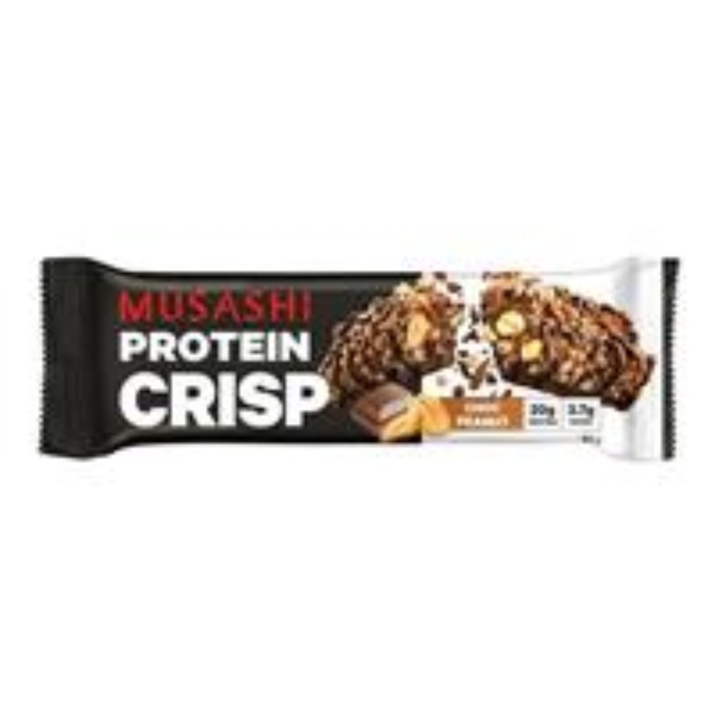 Musashi Protein Crisp Bar Choc Peanut 60g - Irresistible Protein-Packed Snack