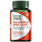 Nature's Own Garlic High Strength 10,000 for Immune Support - 100 Tablets