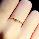 Little Heart Thin Rings For Women, Gold Color Women's ring, Dainty Couple Promis