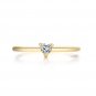 Little Heart Thin Rings For Women, Gold Color Women's ring, Dainty Couple Promis