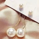Radiant Freshwater Pearl Drop Earrings, Classic Yet Modern Styling, Embellished