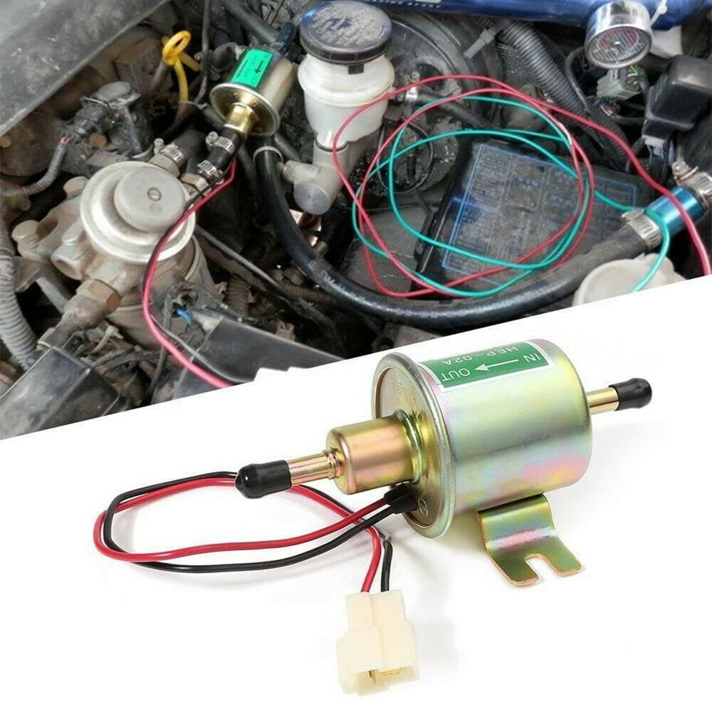 Inline Fuel Pump 12V Electric Transfer Low Pressure Gas Diesel Fuel