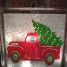 Christmas Tree Truck Glass Block Light