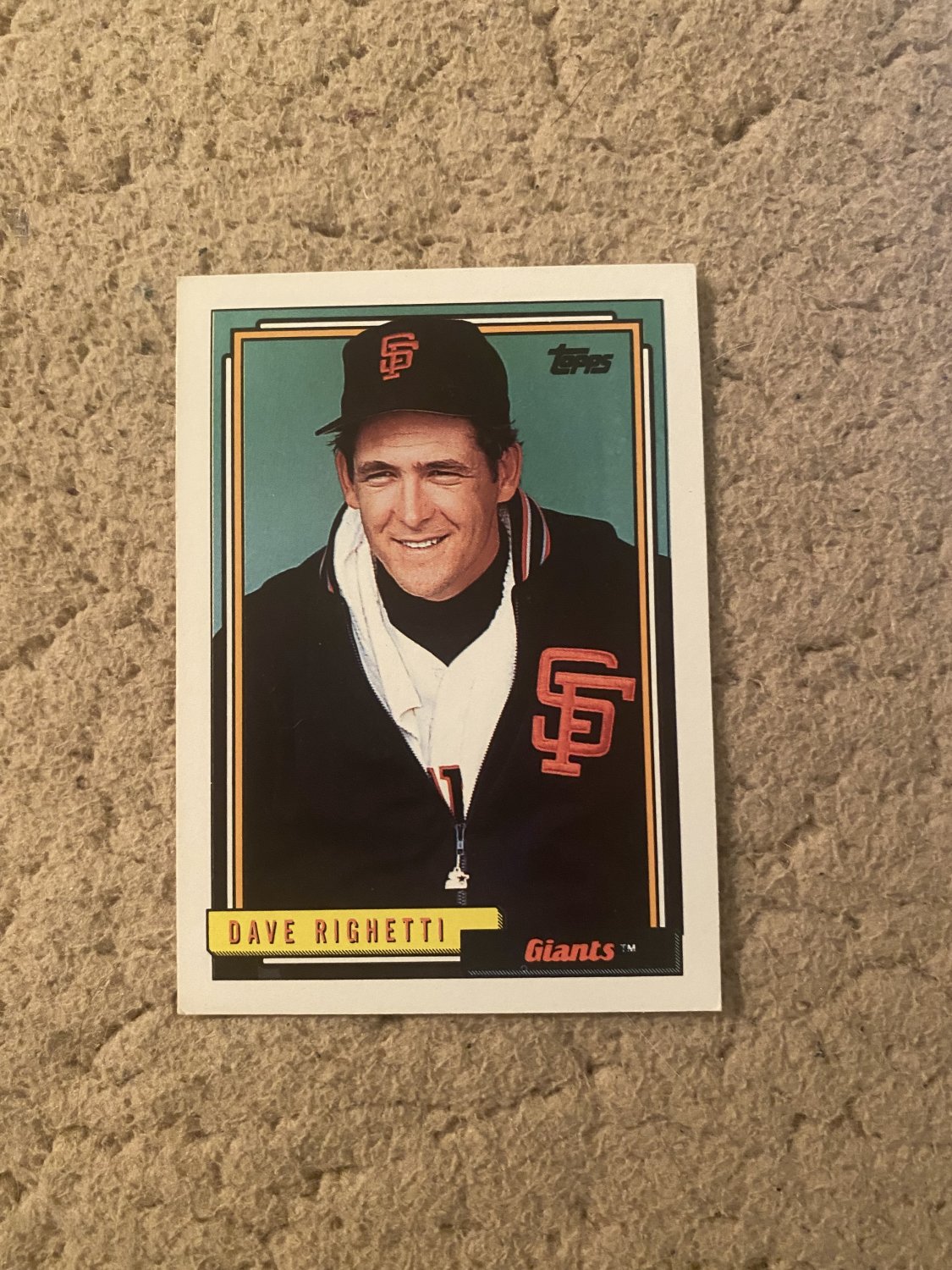1992 Topps #35 Dave Righetti